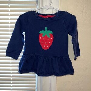 Toddler Peplum Top🍓🤍